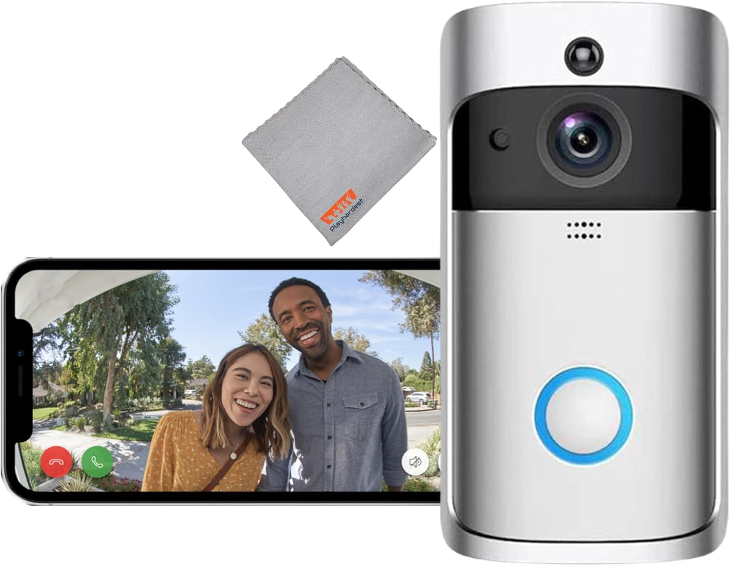 Motion Detection Alexa Doorbell WiFi Video Doorbell HD Security