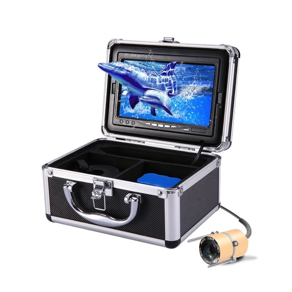 Video Fish Finder 7 Inch LCD Monitor Camera Kit For Winter Underwater Ice Fishing Manual Backlight Boy/Men's Gift ,Cool Gifts for Fishing