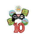 thumbnail image 1 of Video Game 10th Birthday Party Supplies Miner Pixelated TNT Balloon Bouquet Decorations, 1 of 1