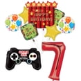 thumbnail image 1 of Video Game 7th Birthday Party Supplies TNT Pixelated Balloon Bouquet Decorations, 1 of 7