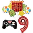 thumbnail image 1 of Video Game 9th Birthday Party Supplies TNT Pixelated Balloon Bouquet Decorations, 1 of 7