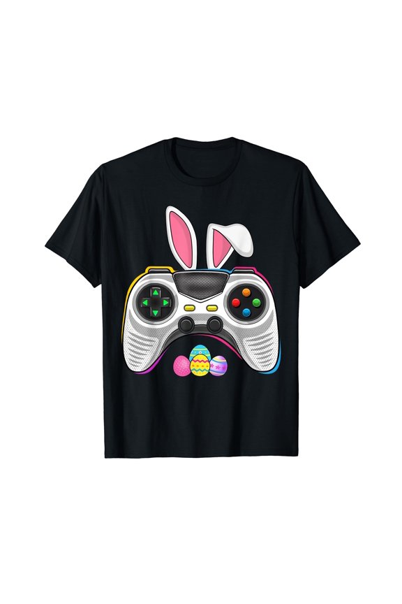Video Game Bunny Eggs Costume Easter Day Gaming T-Shirt