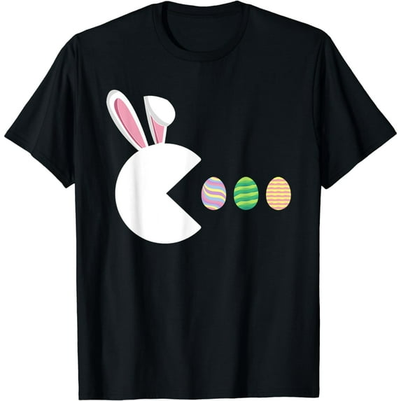 Video Game Bunny Eggs Easter Gamer Kids Boys Men Gaming T-Shirt
