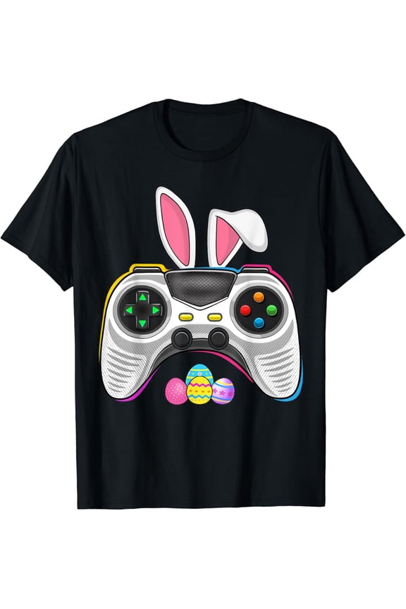 Video Game Bunny Eggs Outfit Egg Day Shirt BLACK Unisex S-5XL Hot Trending Shirt