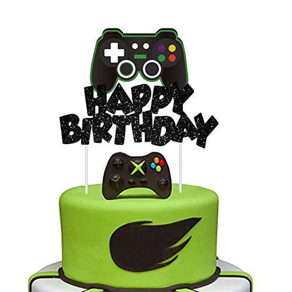 Video Game Cake Topper Glitter Game Controller Happy Birthday Cake Video Game Cake Topper Glitter Game Controller Happy Birthday Cake Topper Cake Decorations Picks For Kids Gaming Themed Birthday Party Supplies 6013630c 1ee8 41df 91d7 4b9a966711bb.8d243751cdfed05f3f8ab15ce98e2eb6