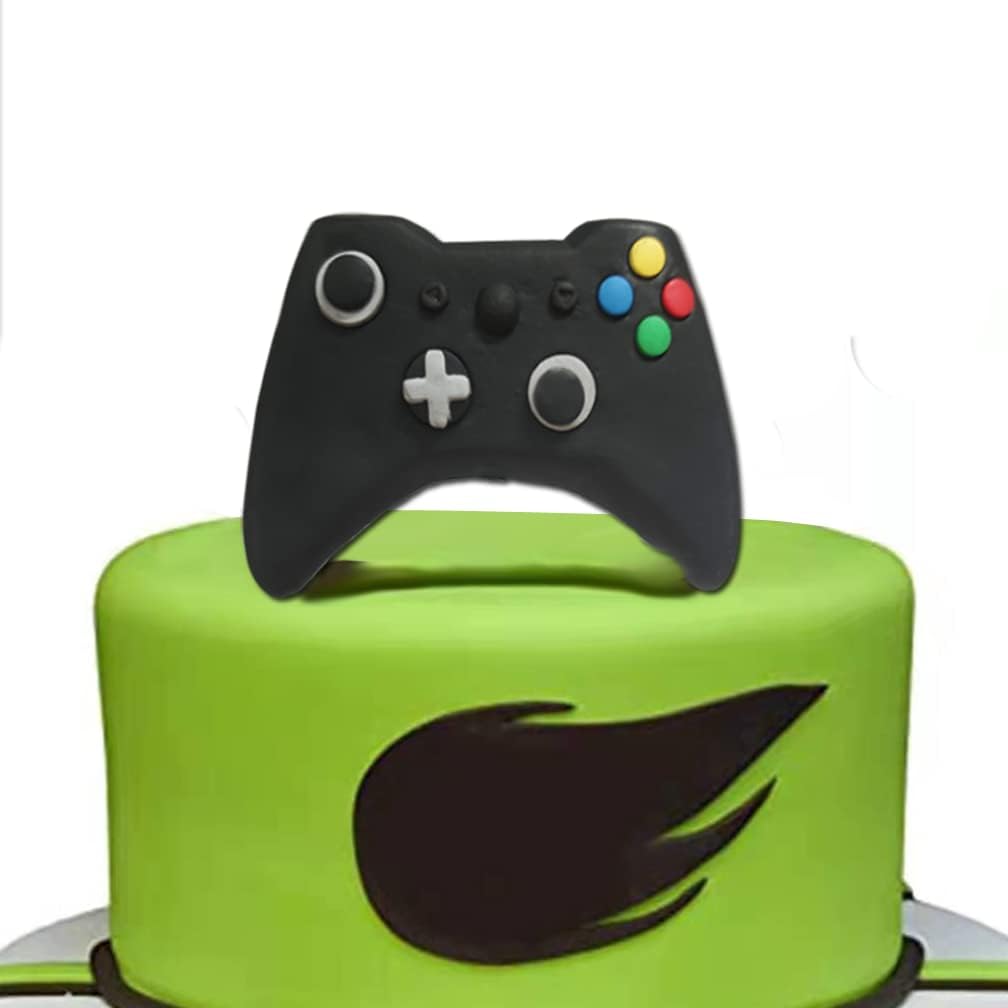 Video Game Cake Toppers with Controller Birthday Cake Decoration