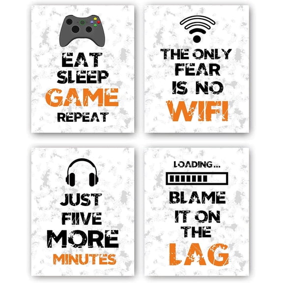 Video Game Canvas Posters,Game Wall Art,Video Game Decor,Game Themed Art Print Room Wall Decoration Gift, Teen boy Bedroom Game Room Decor,(8X10 Inches) Unframed