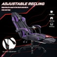 thumbnail image 1 of Video Game Chair for Adults, Computer Chair Gaming Chairs for Kids, Adjustable Lumbar Pillow Headrest Office Desk Chair Gamer Chair with Footrest, 1 of 9