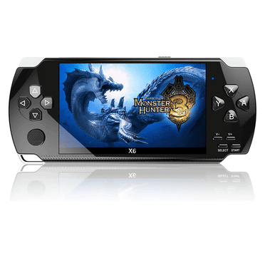 Video Game Console kids electronics With rocker/8 GB/Black/4.3 inch Screen, Over 9999 Free Games