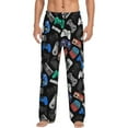 thumbnail image 1 of Video Game Controller Background Men'S Pajama Pants Soft Sleep Lounge Pants Pjs Bottoms With Pockets Small, 1 of 6