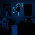 thumbnail image 1 of Video Game Controller Wall Decal Sticker, Removable PVC Waterproof Wall Art for Playroom, Bedroom, Living Room, Home Decor, Gamer Gift, Party Decorations, Room Decor, Man Cave Decor(blue light), 1 of 6
