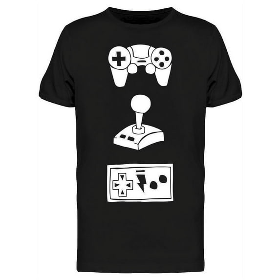 Video Game Controllers T-Shirt Men -Image by Shutterstock, Male 3X-Large