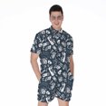 thumbnail image 1 of Video Game Devices Pattern Short Sleeve Men'S Rompers Casual Summer Jumpsuits Outfit, 1 of 4