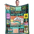 thumbnail image 1 of Video Game Gifts for Men - Gifts for Video Game Lovers Men Game Blanket for Teen Boys Men Adults, Gamer Soft Comfortable Travel Blanket for Girls, Game Blankets Present for Kids Son, 1 of 6