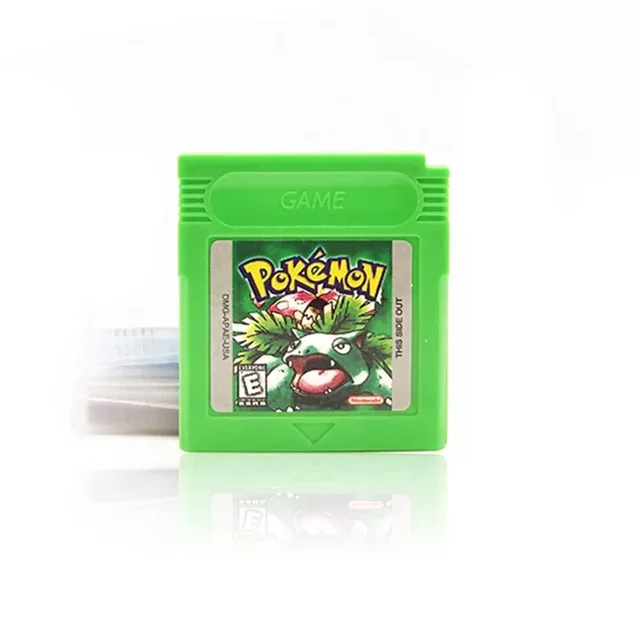 Video Game Gold GBC Silver Crystal Red Yellow Blue Green Ver Suitable for Gameboy Color Engl