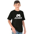 thumbnail image 1 of Video Game Junkie Gamer Nerdy Gaming Crewneck T Shirts Boy Girl Teen Brisco Brands L, 1 of 6
