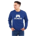 thumbnail image 1 of Video Game Junkie Gamer Nerdy Gaming Long Sleeve TShirt Men Women Brisco Brands X, 1 of 6