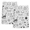thumbnail image 1 of Video Game Kitchen Towels Set of 2, Black White Game Controller Monochrome Soft Microfiber Dish Towels, Absorbent Quick-Dry Washable Dishcloths for Kitchen Cleaning, Drying Dishes, 18x28 Inches, 1 of 9