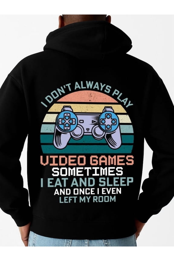 Video Game Lover funny hoodies games for men long sleeve black New Spring and Autumn Season Printed Hoodie in Style funny merch funny Basic Unisex Shirt Printed tshirts