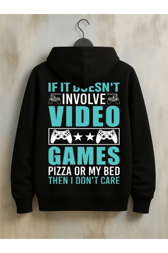 Video Game Lover graphic hoodies game men's sweater hoodie black Regular Fit, Everyday Comfort, Comfortable Casualwear, Urban Style, spring funny merch Unique Design Unisex hoodie