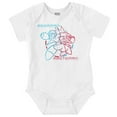 thumbnail image 1 of Video Game MegaMan ProtoMan Sketch Romper Boys or Girls Infant Baby Brisco Brands 12M, 1 of 6