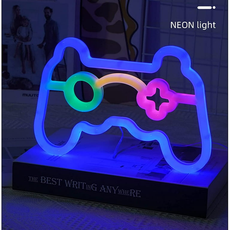Gamepad Shape Led Neon Light Wall Gaming Room Decoration, Neon Light Sign  Gamer