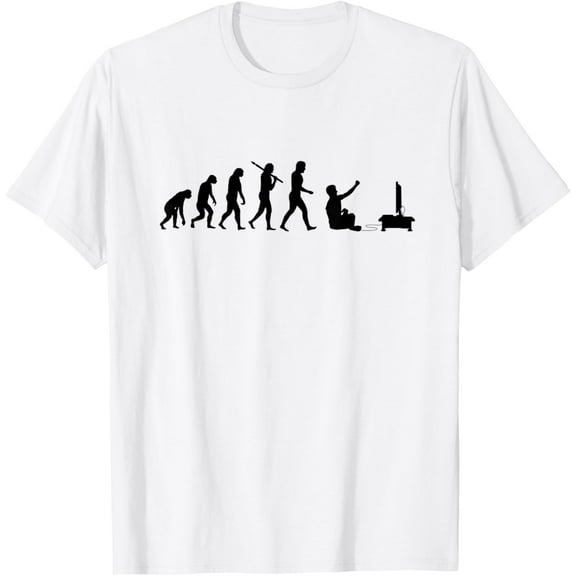 Video Game Player Funny Human Gaming Evolution Gamer Gift T-Shirt