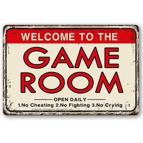 Game Room Signs for Home Wall Decor