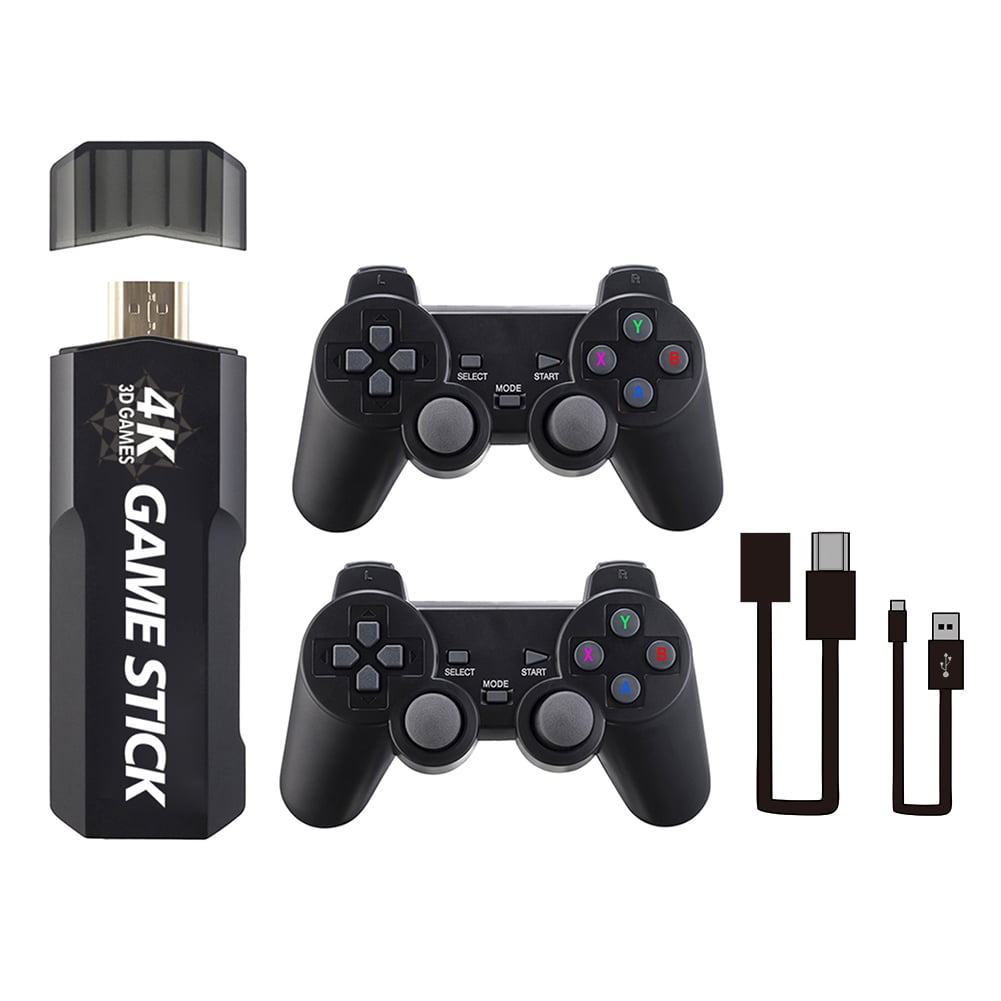 Video Game Stick 4K Console Double Wireless Controller (128G-40000