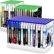 Video Game Storage Stand Tower for PS5/ PS4/ PS3/ Xbox Series S & X/Xbox one Game, Universal Game Disc Holder Vertical Blu Ray Case Organizer