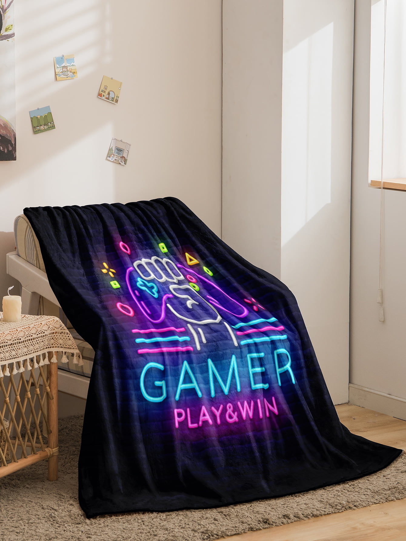 Video Game Throw Blankets for Boys Men Gaming Blanket Gamer Blanket