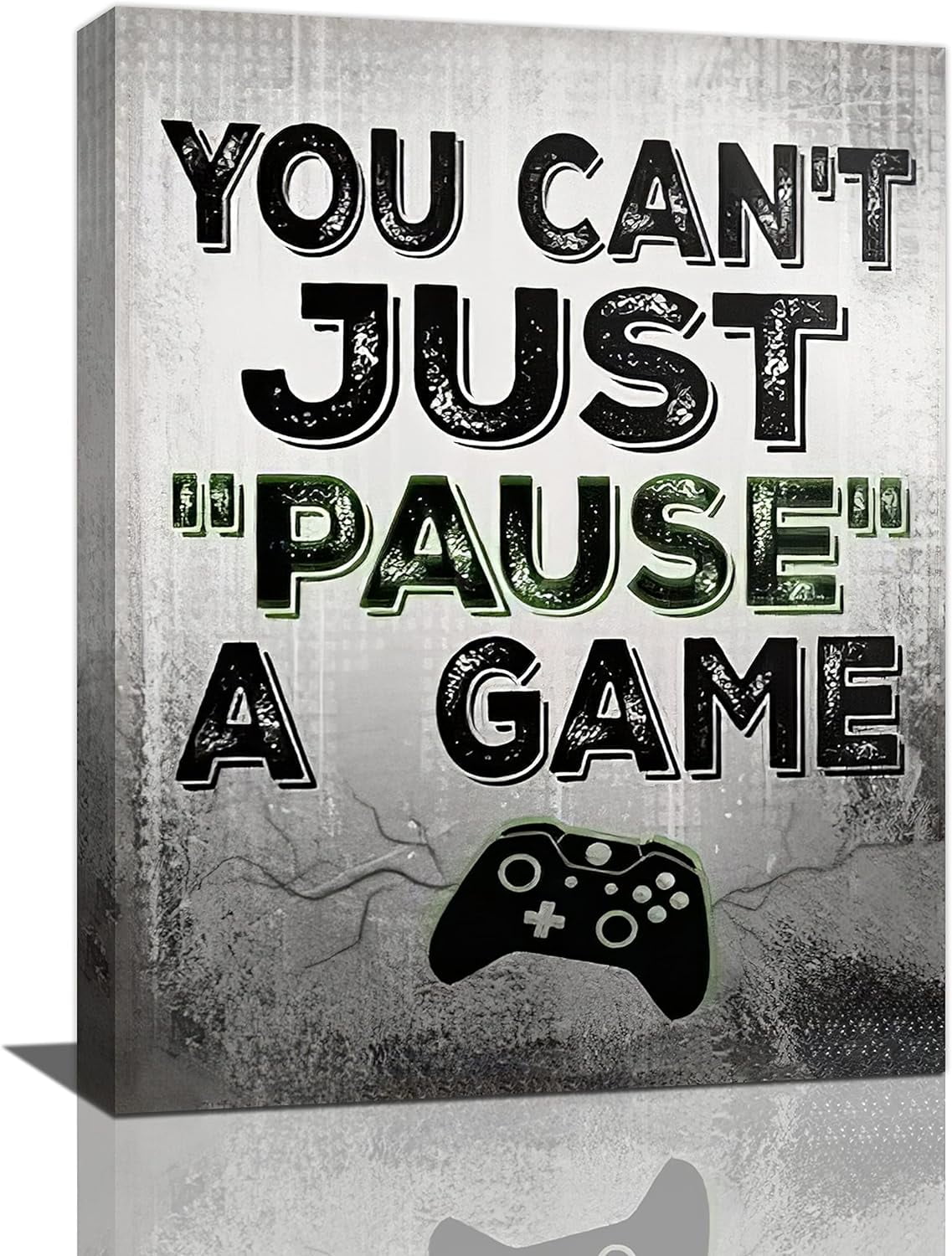 Video Game Wall Art Boys Gamer Room Decor Gaming Canvas Prints Black