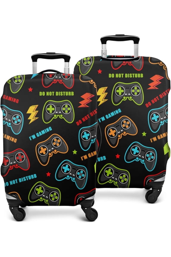 Video Game Weapon Controller Travel Luggage Cover Suitcase Protector Washable Anti-scratch Baggage Covers