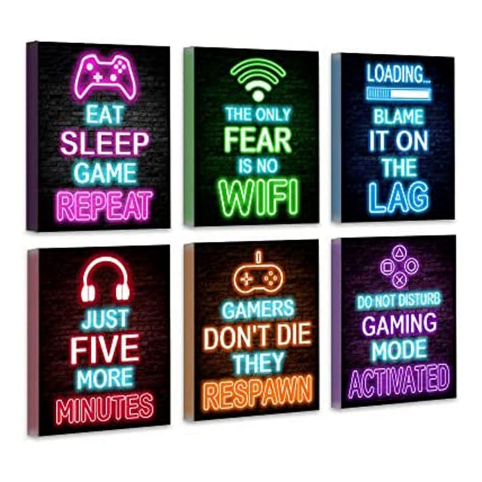 Video Gamer Room Decor for Gaming Wall Art Gaming Room Decor Game