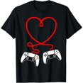 thumbnail image 1 of Video Gamer Valentines Day T-Shirt With Controllers Heart T-Shirt, 1 of 3