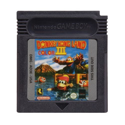 Video Games Cartridge Compatible for GB&GBC Handheld Console Donkey Kong Land III