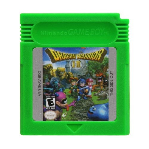 Video Games Cartridge Compatible for GB&GBC Handheld Console Dragon Warrior I and II