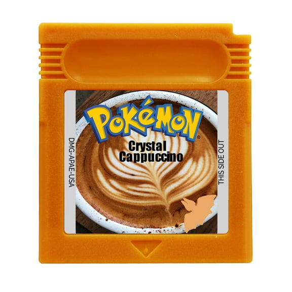 Video Games Cartridge Compatible for GB&GBC Handheld Console Pokemon Crystal Cappuccino