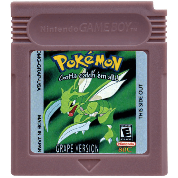 Video Games Cartridge Compatible for GB&GBC Handheld Console Pokemon Grape Version