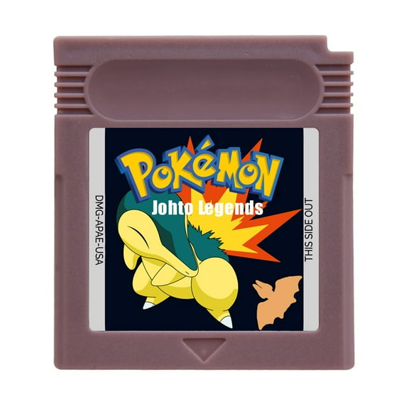 Video Games Cartridge Compatible for GB&GBC Handheld Console Pokemon Johto Legends