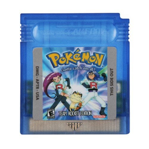 Video Games Cartridge Compatible for GB&GBC Handheld Console Pokemon Team Rocket Edition