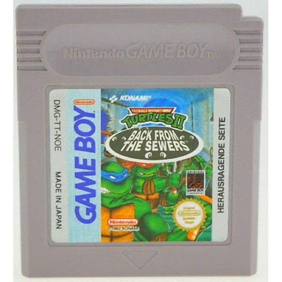 Video Games Cartridge Compatible for GB&GBC Handheld Console Turtles 2 Back From The Sewers