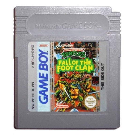 Video Games Cartridge Compatible for GB&GBC Handheld Console Turtles Fall Of The Foot Clan