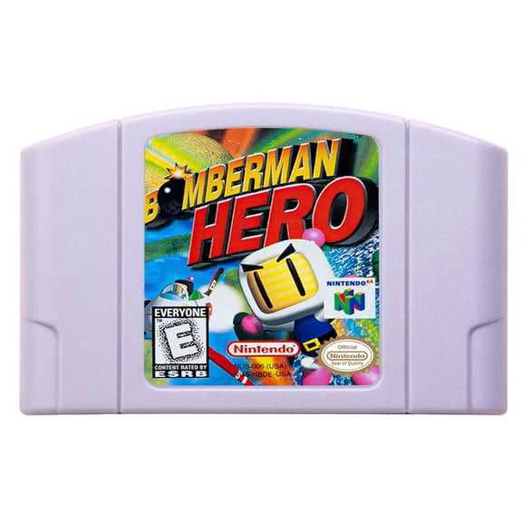 Video Games Compatible for the n64 console, replacement cartridge for Bomberman Hero NTSC