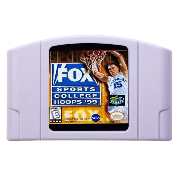 Video Games Compatible for the n64 console, replacement cartridge for Fox Sports College Hoops '99 NTSC