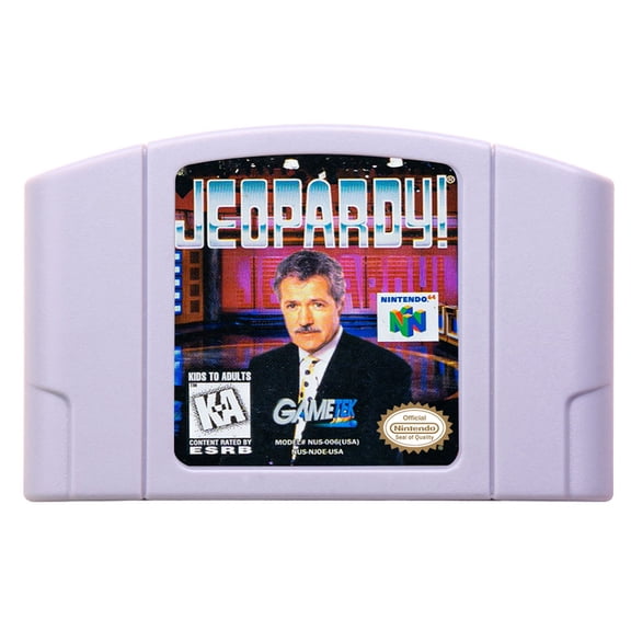 Video Games Compatible for the n64 console, replacement cartridge for Jeopardy! NTSC