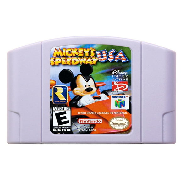 Video Games Compatible for the n64 console, replacement cartridge for Mickey's Speedway USA NTSC