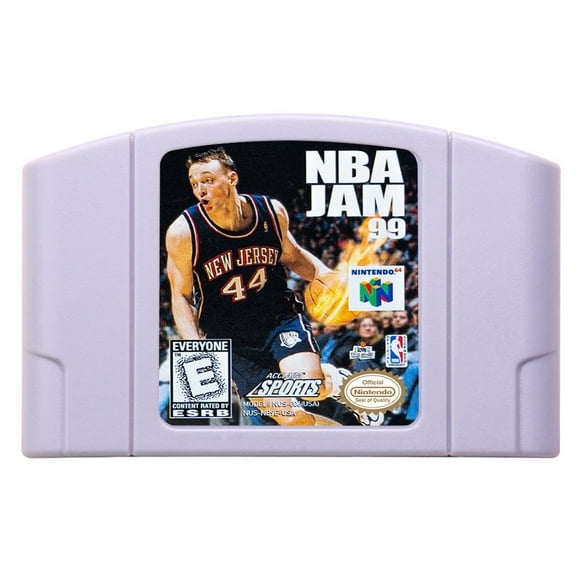 Video Games Compatible for the n64 console, replacement cartridge for NBA Jam 2000 NTSC