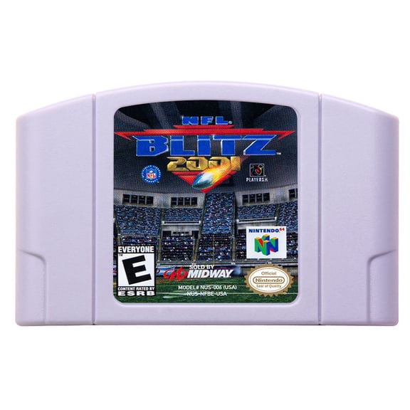 Video Games Compatible for the n64 console, replacement cartridge for NFL Blitz 2001 NTSC