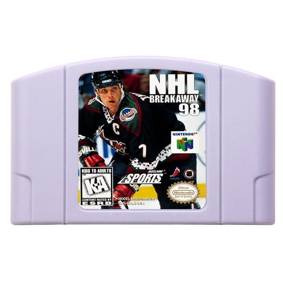 Video Games Compatible for the n64 console, replacement cartridge for NHL Breakaway 98 NTSC
